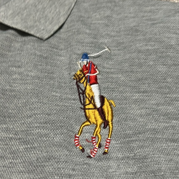 Vintage Polo Ralph Lauren Grey Big Pony - Picture 3 of 8